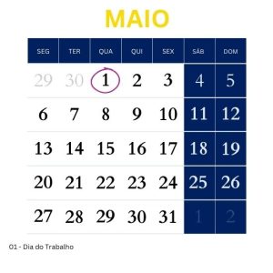 Calendário - Maio-24 - Feriados