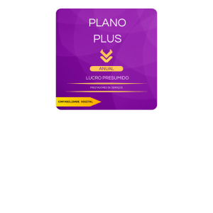 Contabilidade Digital Contatic - Plano Lucro Presumido - Plus - Prestadores de Serviços