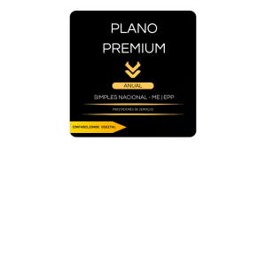 Contabilidade Digital Contatic - Plano Simples Nacional - Premium - Prestadores de Serviços