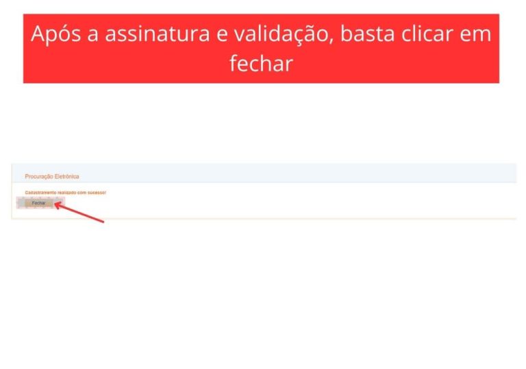 Passo 11 - Cadastro de Procuração Digital no e-CAC - Tela de conclusão